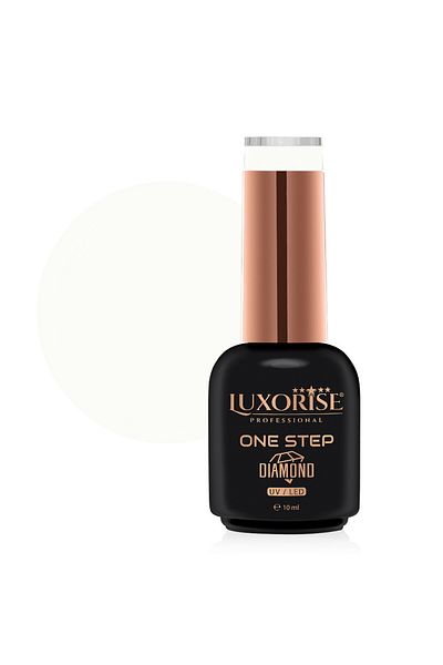 LUXORISE Oja semipermanentă One Step Diamond Intense White 10ml, LUXORISE