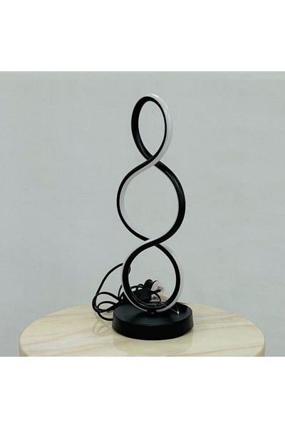 DECORA Black LED lamp in various shapes