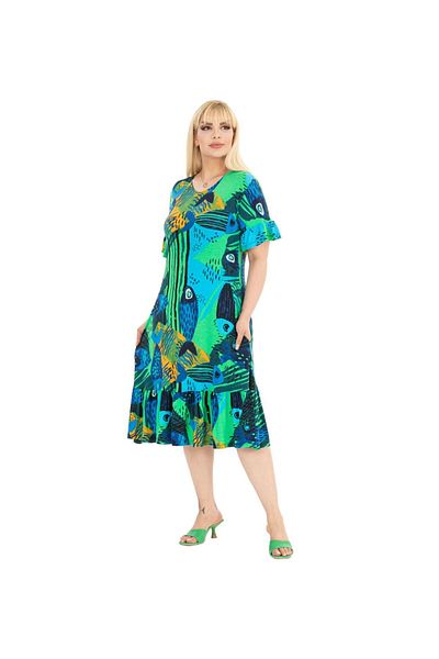 CNG MODA Plus Size Summer Premium Combed Cotton Dress