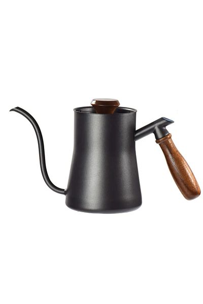 Generic Coffee Drip Kettle - Stainless Steel - Black - 550 ml