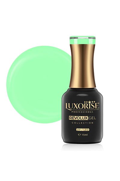 LUXORISE Revolux LUXORISE Semi-Permanent Nail Polish, Atomic Green 15ml