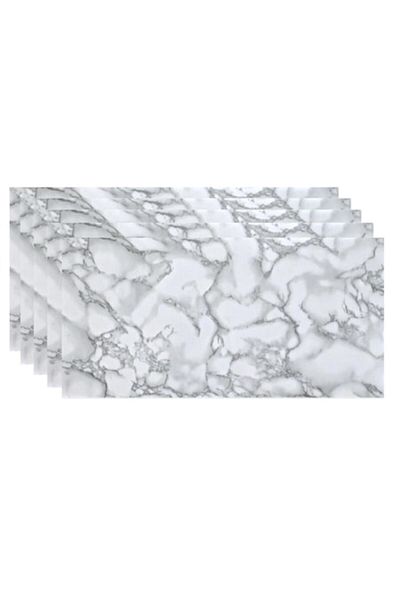 HOZRO Set 220 x Placi imitatie Marmura autoadezive HOZRO, Model abstract, pentru pereti