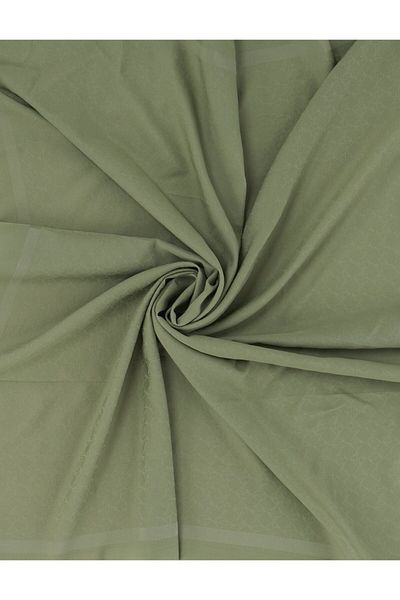 Kayra Βαμβακερό μονόγραμμα Φουλάρι Water Green