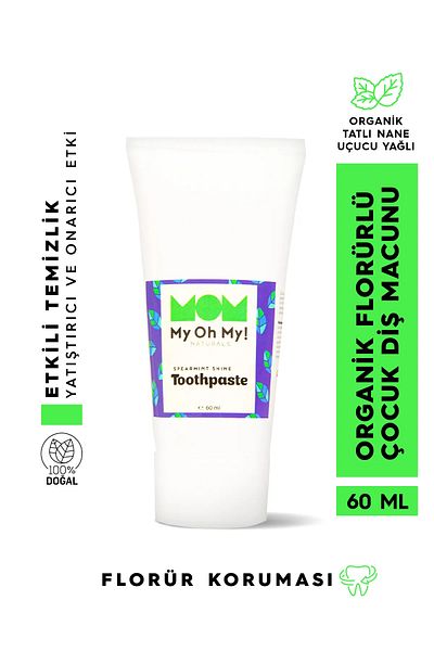 My Oh My Naturals My Oh My! Naturals Spearmint Shine Fluoride Organic Children's Toothpaste
