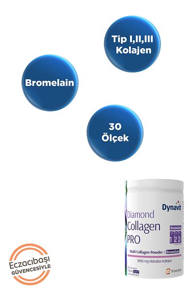 Dynavit Diamond Collagen PRO Multi Collagen 300g - الببتيد المتحلل من النوع 1-2-3 كولاجين