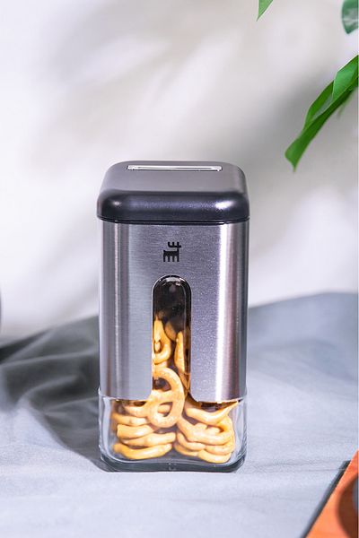 Karaca Shinex Inox Glass Storage Container 750 ml