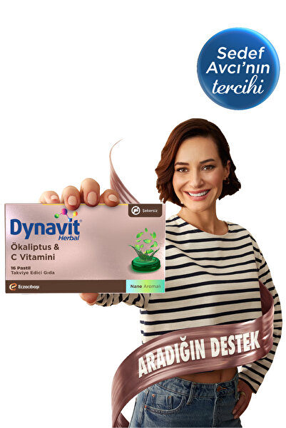 Dynavit Herbal Ökaliptus & C Vitamini 16 Pastil - Bağışıklık - Ökaliptus, C Vitamini