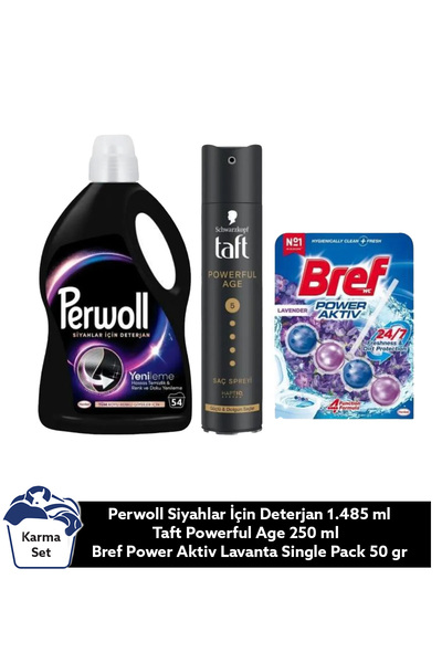 Perwoll Çamaşır Deterjanı Siyah 2.97 Lt Bref Lavanta Singlepack Taft Powerful...