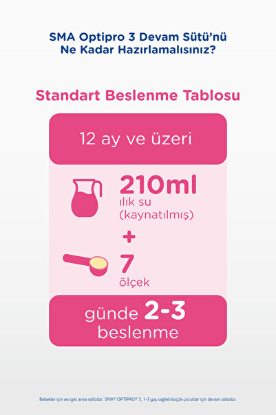 SMA OPTIPRO 3 Devam Sütü 1.2kg (2x600g) + GERBER ORGANIC Yulaflı, Havuç, Elma ve Bal Kabağı Püresi 2