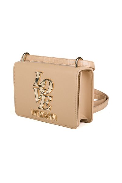 Love Moschino BUCĂTĂ PU+CROCO PU SABBIA