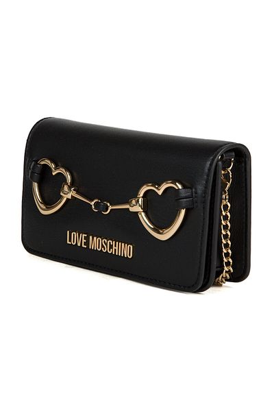 Love Moschino Portfolio Wallet s detailem loga a odnímatelným řetízkovým popruhem - JC5643PP1MLB0000