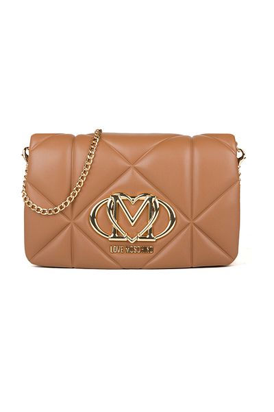 Love Moschino BORSA PU Dombornyomott CAMMELLO