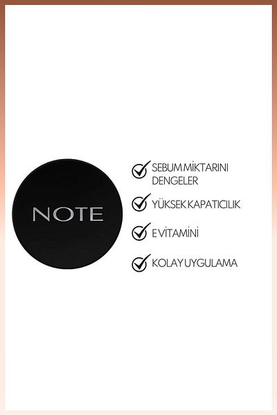 NOTE Luminous Silk Cream Powder Patakrem Matte Finish Powder Foundation - 01 Beige