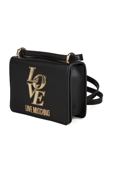 Love Moschino BUCĂTĂ PU+CROCO PU NEGRO