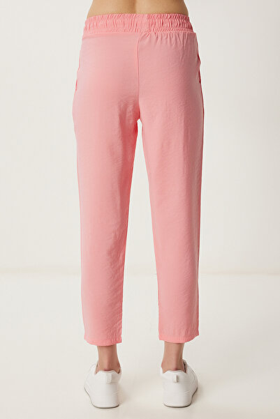 Happiness İstanbul Kadın Pembe Yazlık Modal Şalvar Pantolon WF00156