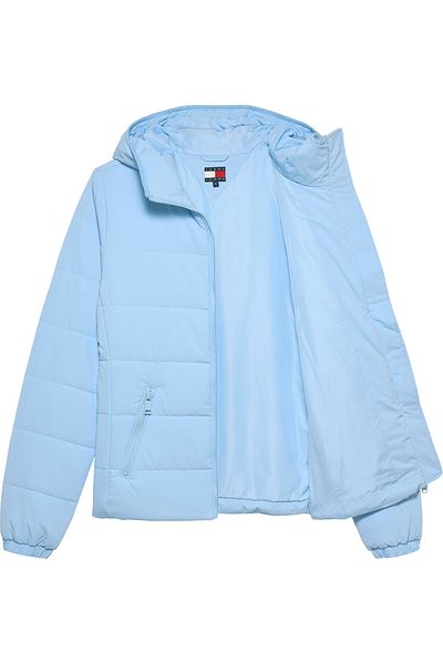 Tommy Hilfiger TJW SLIM LW PROŠÍVANÁ BUNDA S KAPUCÍ
