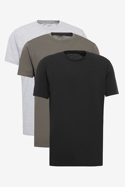AC&Co / Altınyıldız Classics Slim Fit Crew Neck Πακέτο 3 Basic T-Shirts
