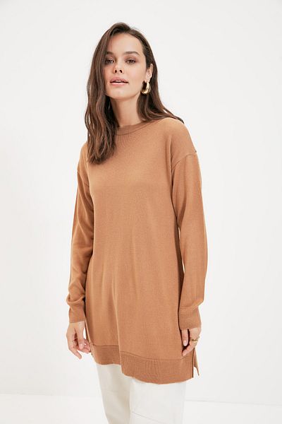 Trendyol Modest Sweater - Navy blue - Relaxed fit