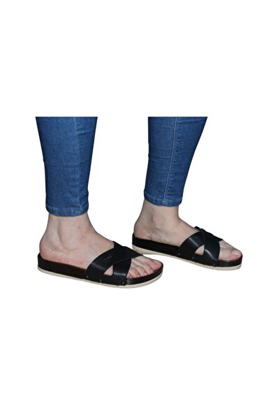 GokceKundura06 Μέγεθος 40 Γυναικείες Παντόφλες Σταυρός