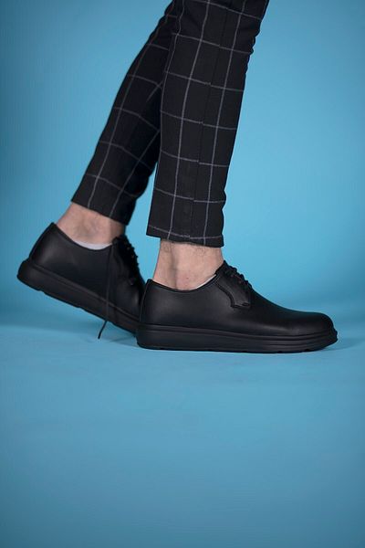 Riccon Schwarze schwarze Freizeitschuhe für Herren00125481