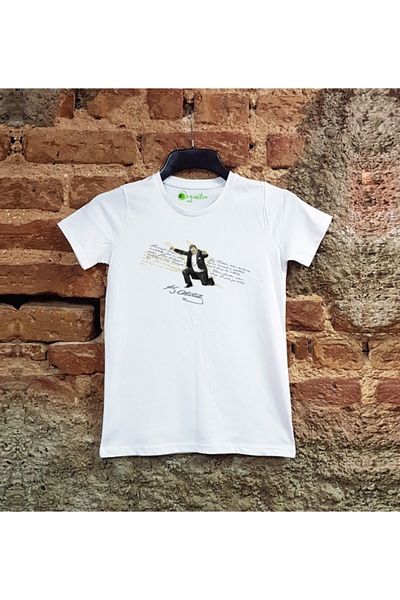 SCUBAPROMO Tricou negru unisex pentru copii cu imprimeu Atatürk Zeybek