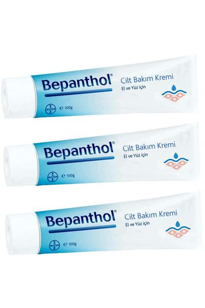 Bepanthol El Ve Yüz İçin Nemlendirici Cilt Bakım Kremi 100 gr X 3 Adet