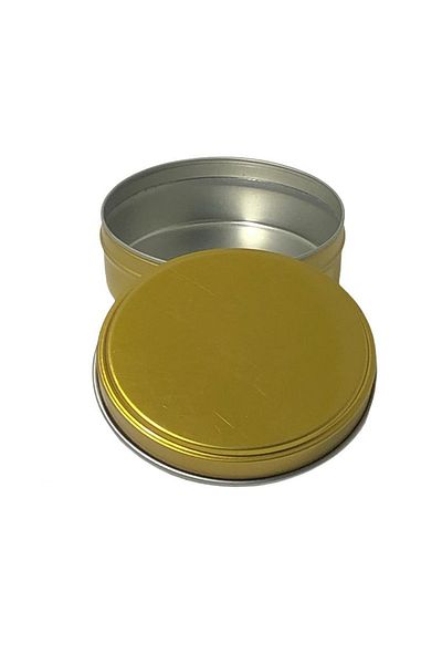 MumvemuM Gold Tin Box 10 Pieces Candle / Honey / Soap Holder / Storage