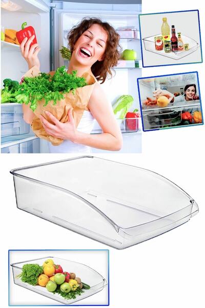 Pratik Şeyler Maxi Transparent Organizer - Inside the Refrigerator