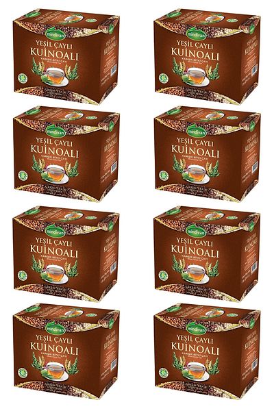 Mindivan Quinoa with Green Tea - 8 Mixed Herbal Teas, 30 Filtered Sachets