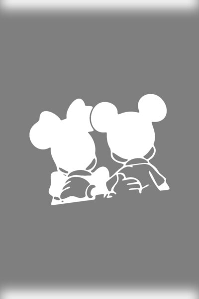 Dijitonline Mouse Car Sticker 25x18cm