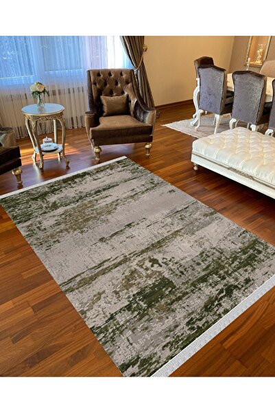 NaRStore Home Decoser Nova 4028 Yeşil Kaymaz Yıkanabilir Kilim