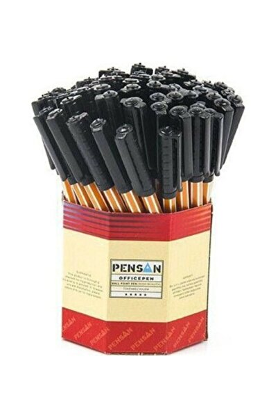 Pensan 1010 قلم حبر جاف 1.0 ملم لون أسود 60 قطعة