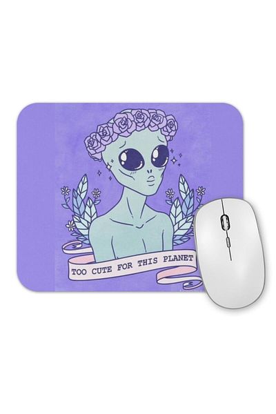 Baskı Dükkanı Χαριτωμένο Alien Alien Mouse Pad.jpg