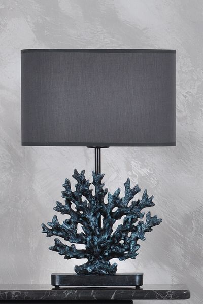 Qdec Modern Design Coral Lampshade Turquoise Gray