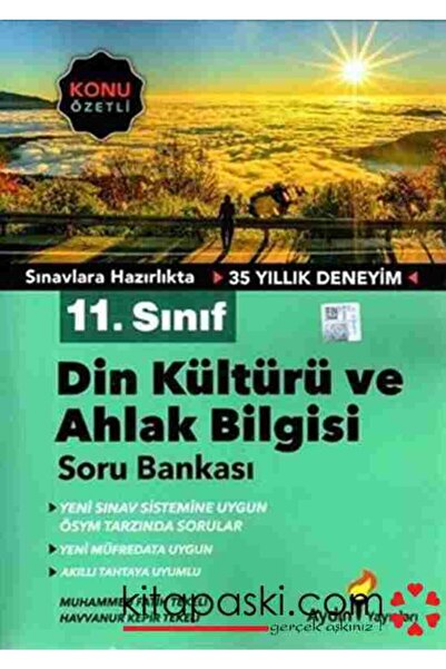 Aydın Yayınları 11. Sınıf Din Kültürü ve Ahlak Bilgisi Konu Özetli Soru Bankası