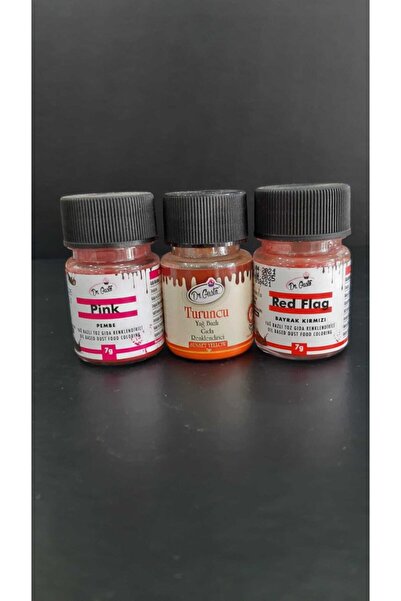 Dr. Gusto Dr Gusto Yağ Bazlı Toz Gıda Boya 3 Lü Set Turuncu / Pembe / Bayrak ...