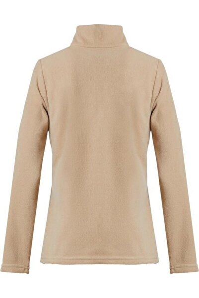 2AS Price Yarım Fermuarlı Kadın Polar Deve Tüyü