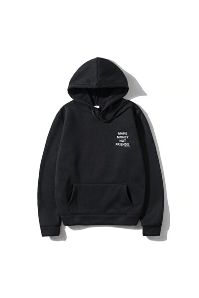 Shout Oversize Make Money Not Friends Unisex Hoodie