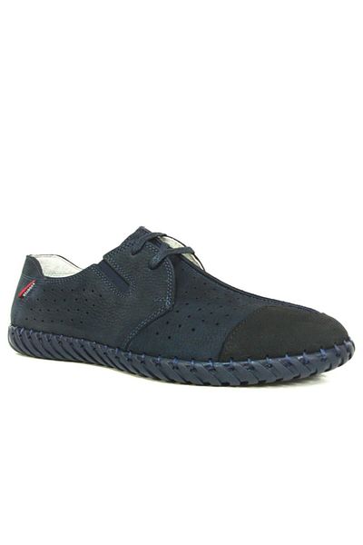 Scooter Navy Blue Lace-up Casual Men's Shoes