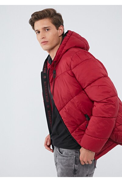 Mavi Erkek Kırmızı Mont