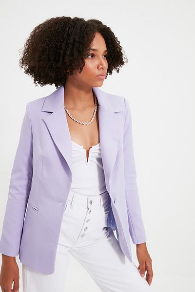 Trendyol Collection Blazer - Lila - Regular Fit