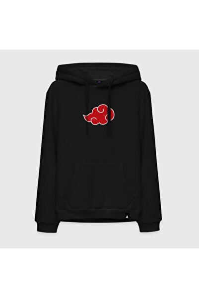 GALASHOP سويت شيرت هودي أسود بغطاء للرأس من ناروتو أكاتسوي موديل 118