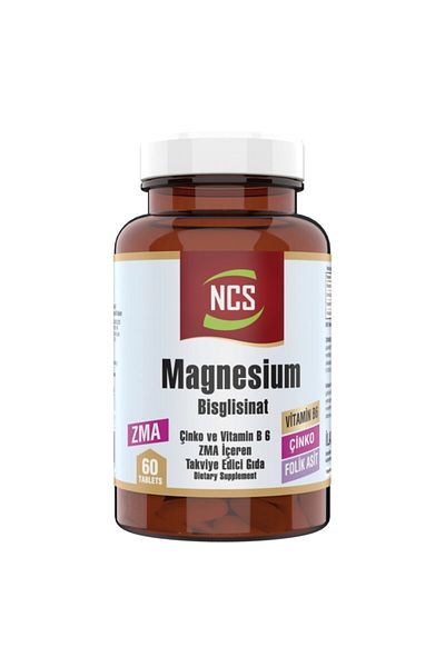 NCS Magnesium Zma Vitamin B 6 Zinc Folic Acid 60 Tablets