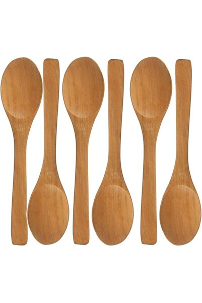 NEALIRSANUCUZ طقم ملاعق خشبية من الخيزران مقاس 13 سم