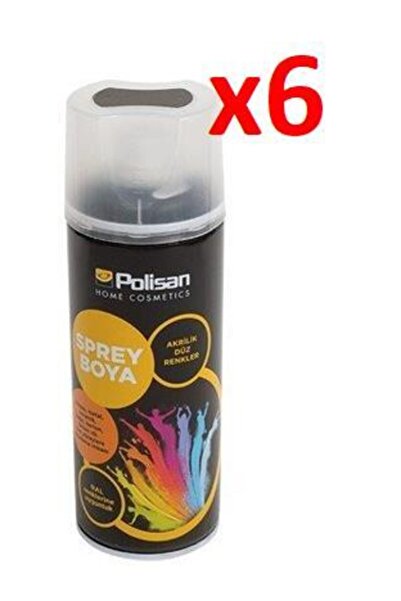 Polisan Akrilik Sprey Boya 400 Ml Mat Siyah