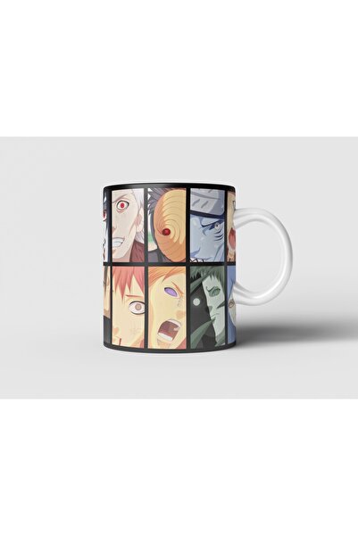 Baykuş Anime Naruto Shippuden Akatsuki Üyeleri Baskılı Kupa Bardak