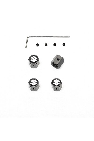 GARDENAUTO غطاء صمام معدني قابل للقفل لسيارة سوزوكي جيمي بعد عام 1998 (منتج مستورد)