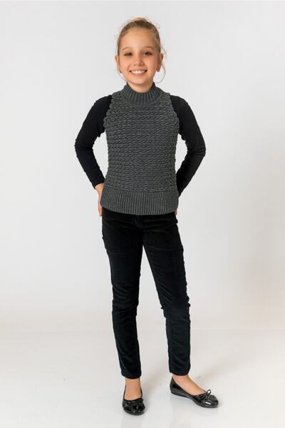 incity Girl's Smoked Sweater