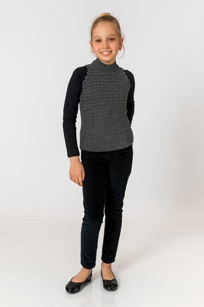 incity Girl's Smoked Sweater