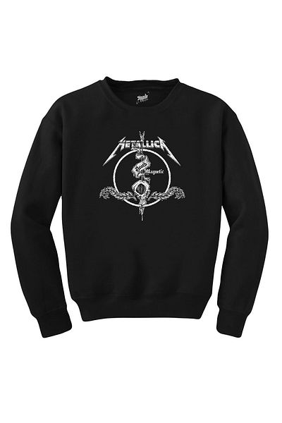 Z zepplin Metallica Death Magnetic Black Sweatshirt